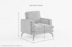 Bali von Primavera Furniture - Ecksofa Variante rechts hellbraun