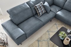 MR 2490 von Musterring - Ledersofa Variante rechts blue