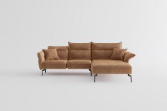 Jakarta von Primavera Furniture - Ecksofa rechts hellbraun