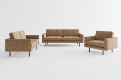 June von Primavera Furniture - Polstergarnitur liver-hellgraubraun