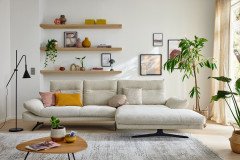 MR 2795 von Musterring - Ecksofa Ausführung rechts ivory