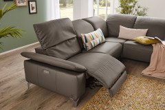 MR 370 von Musterring - Ledercouch Variante rechts grey