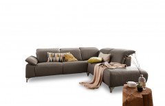 MR 370 von Musterring - Ledercouch Variante rechts grey